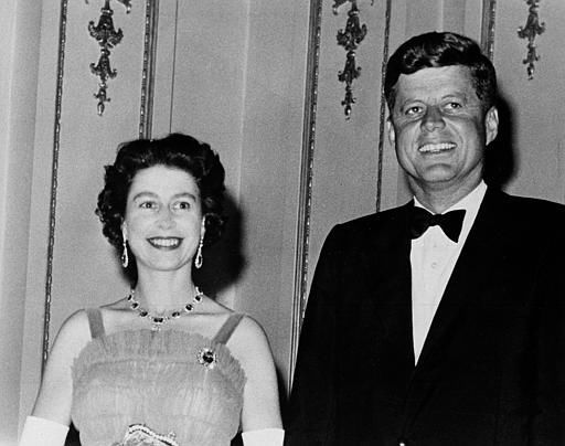 Queen Elizabeth II and President John Kennedy